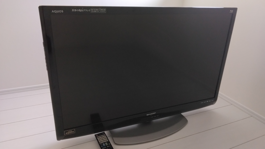 SHARP　AQUOS　40　テレビの写真2枚目
