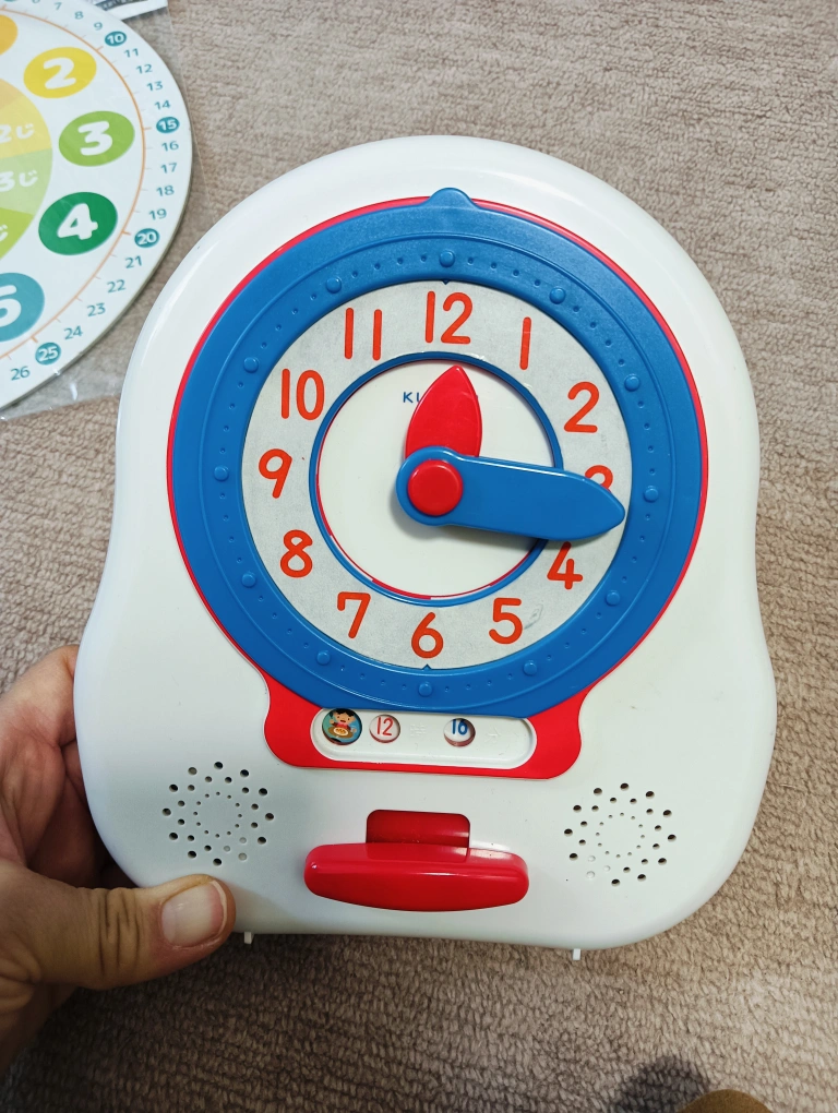 くもん くるくるレッスン 時計グッズの写真3枚目