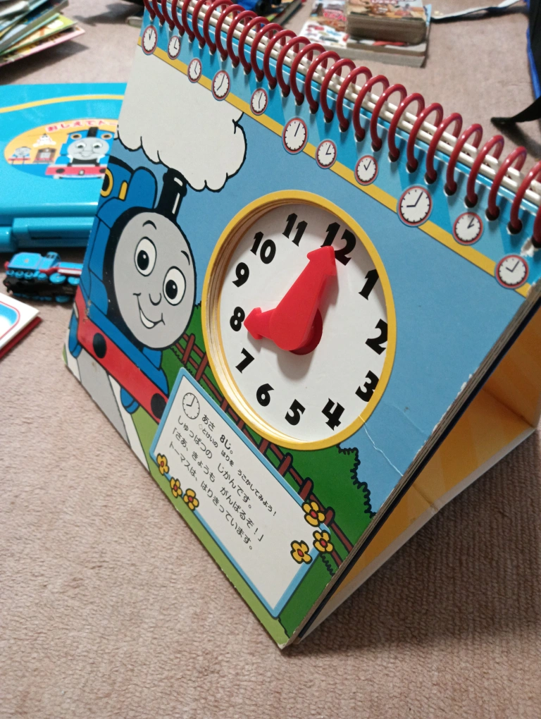 トーマス セット 絵本、時計 ひらがな、サウンドブック、ゴードントミカの写真3枚目