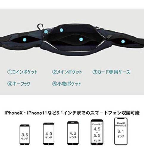 【新品】【PYFK】ランニングポーチ　反射ありの写真5枚目