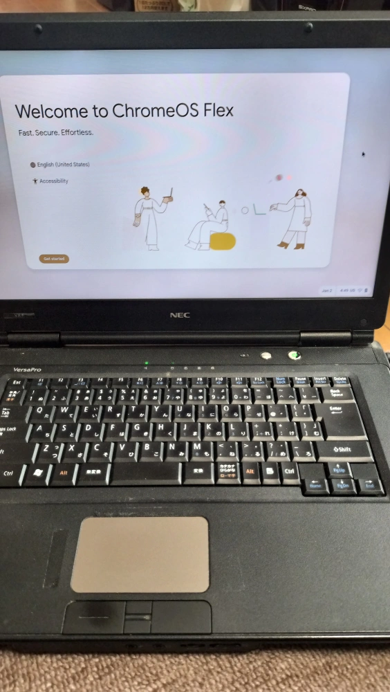 【注:Windowsではありません】NEC ChromeOS Flex搭載ノートパソコン
