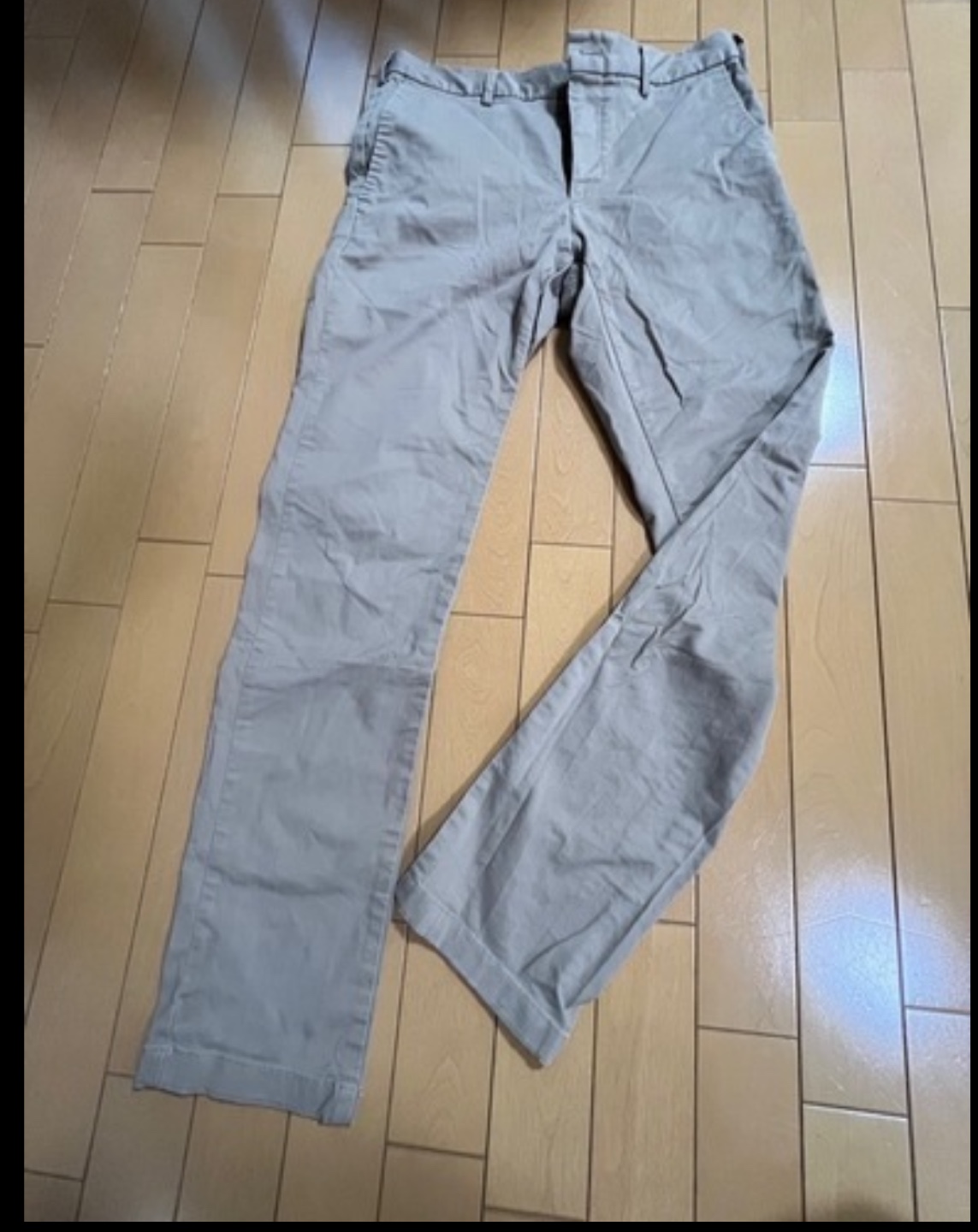 UNIQLO メンズ　ベージュ チノパン ウエスト79cm