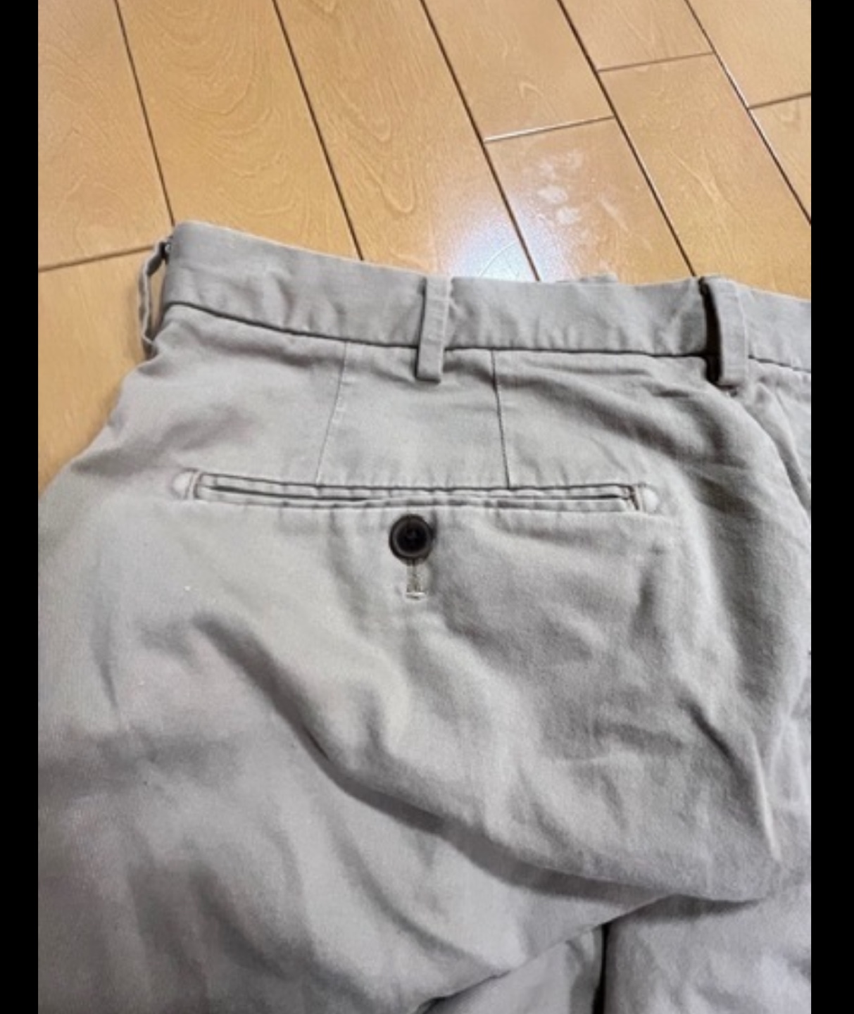 UNIQLO メンズ　ベージュ チノパン ウエスト79cmの写真4枚目
