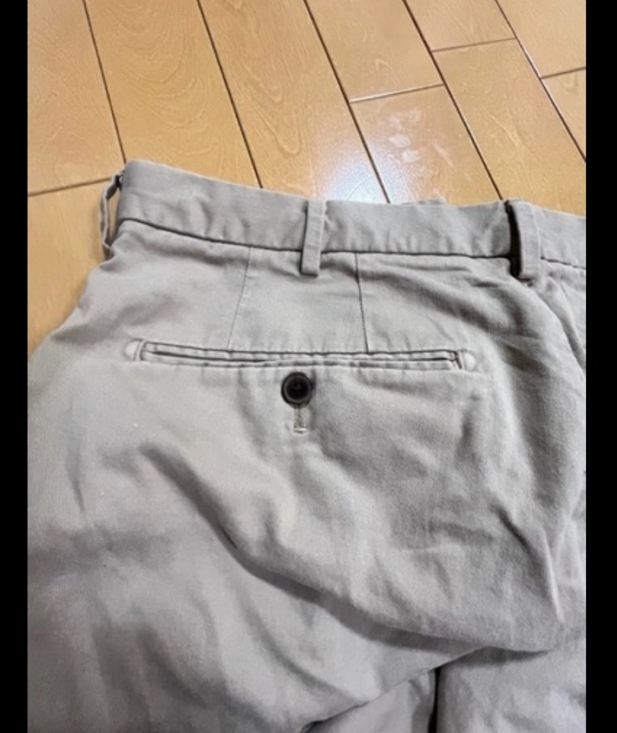 UNIQLO メンズ ベージュ チノパン ウエスト79cmの写真4枚目