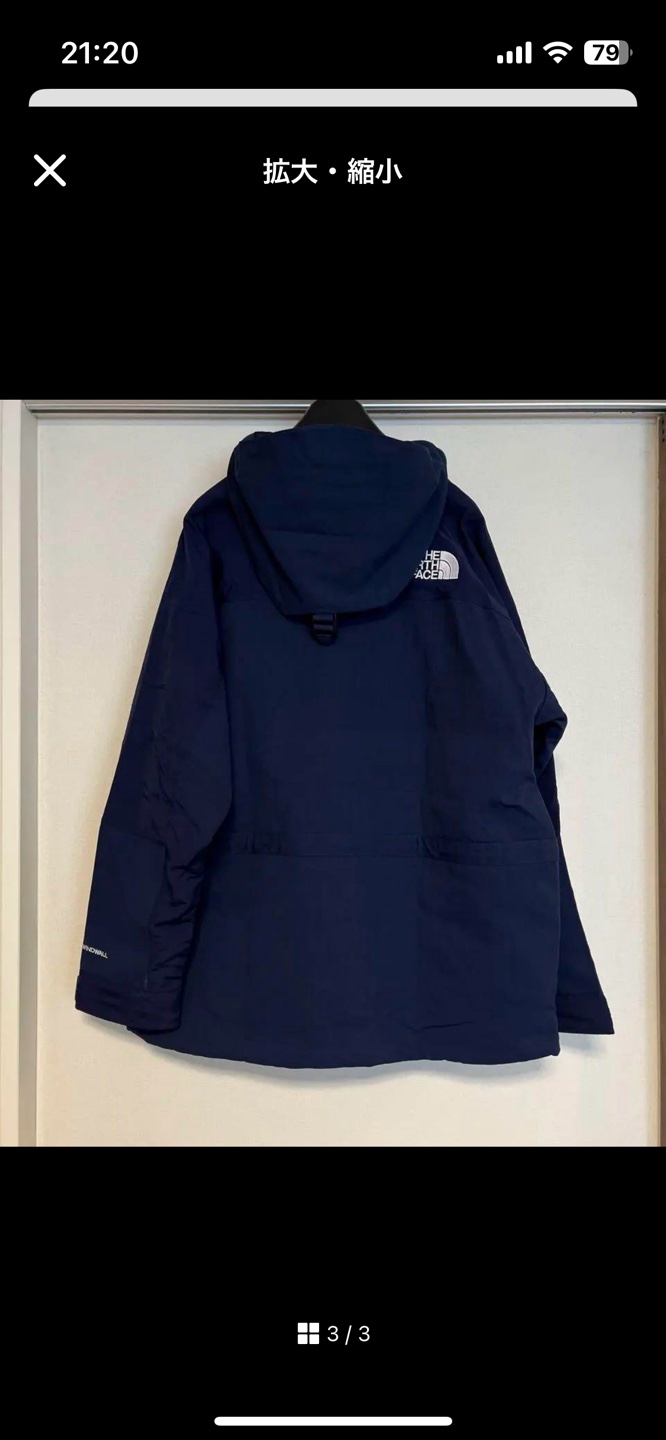 タグ付新品　THE NORTH FACE マウンテンジャケットM ダークネイビーの写真3枚目