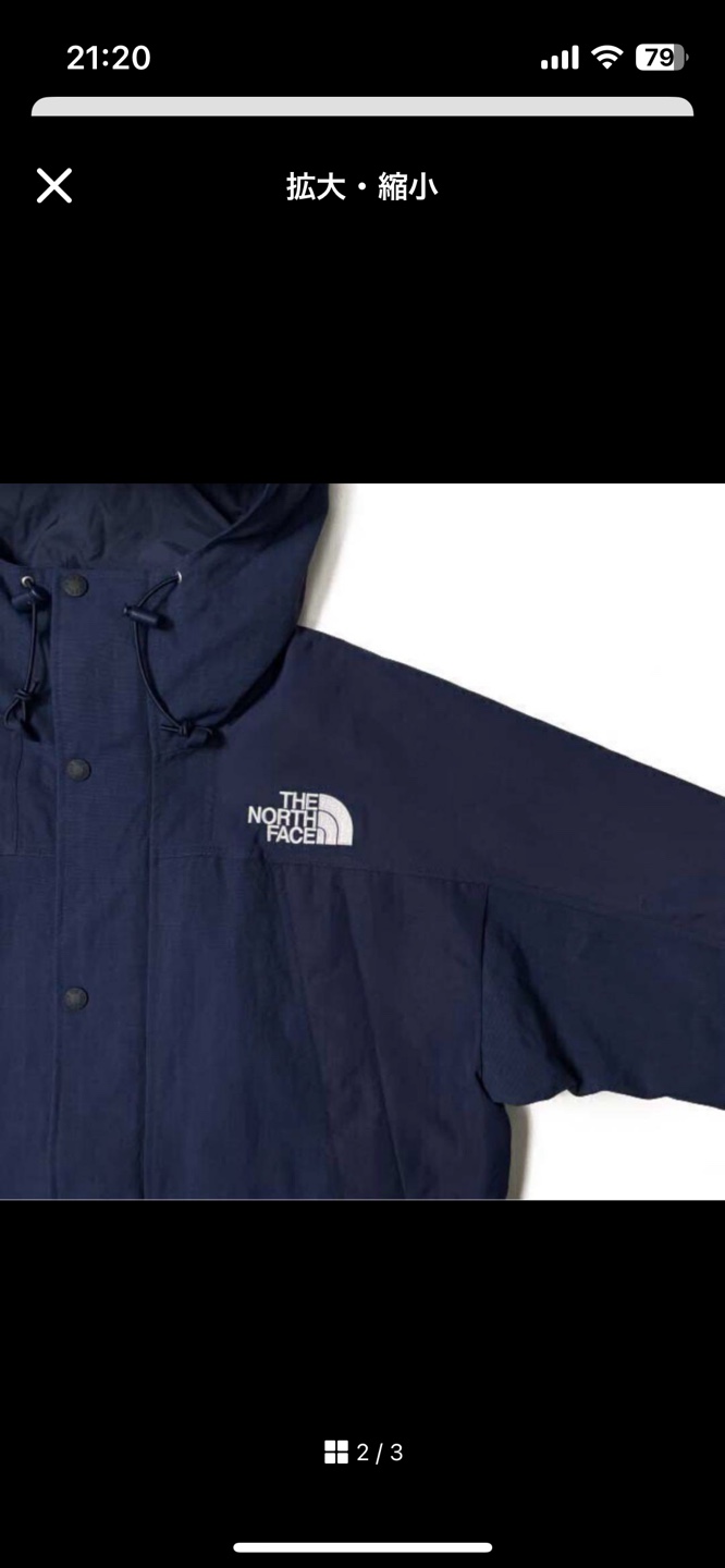 タグ付新品　THE NORTH FACE マウンテンジャケットM ダークネイビーの写真2枚目