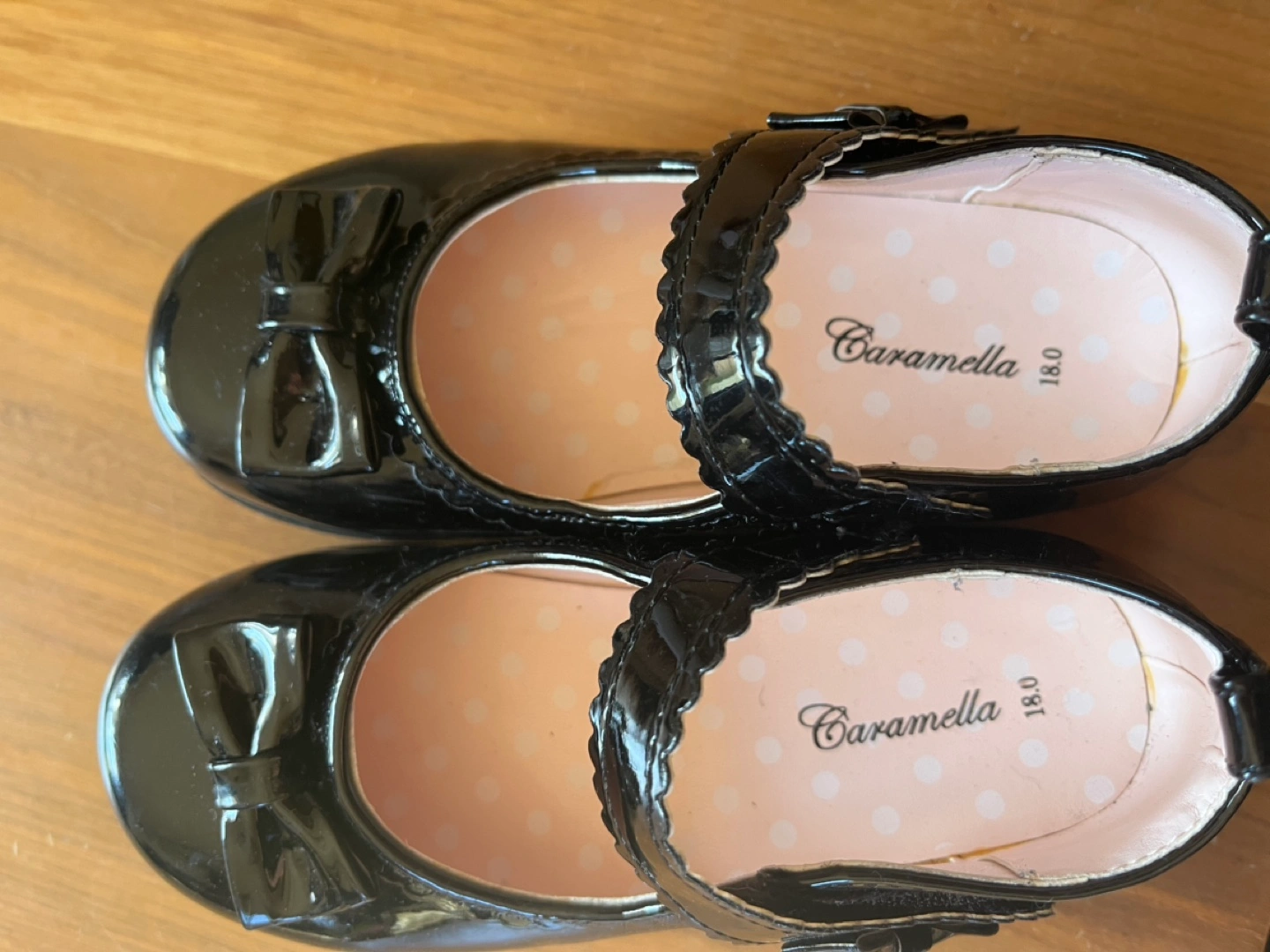 Caramella 子供靴 18.0cm 黒の写真2枚目