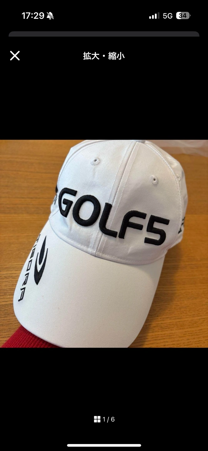 GOLFS5 キャップ 白