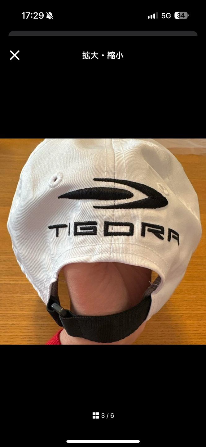 GOLFS5 キャップ 白の写真3枚目