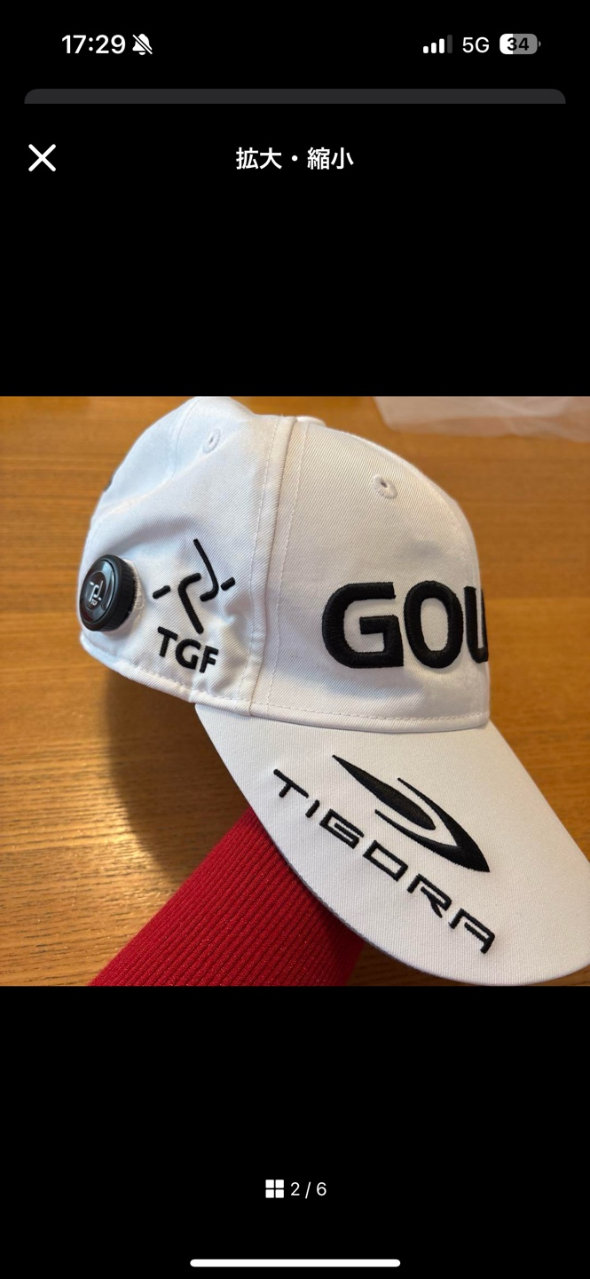 GOLFS5 キャップ　白の写真2枚目