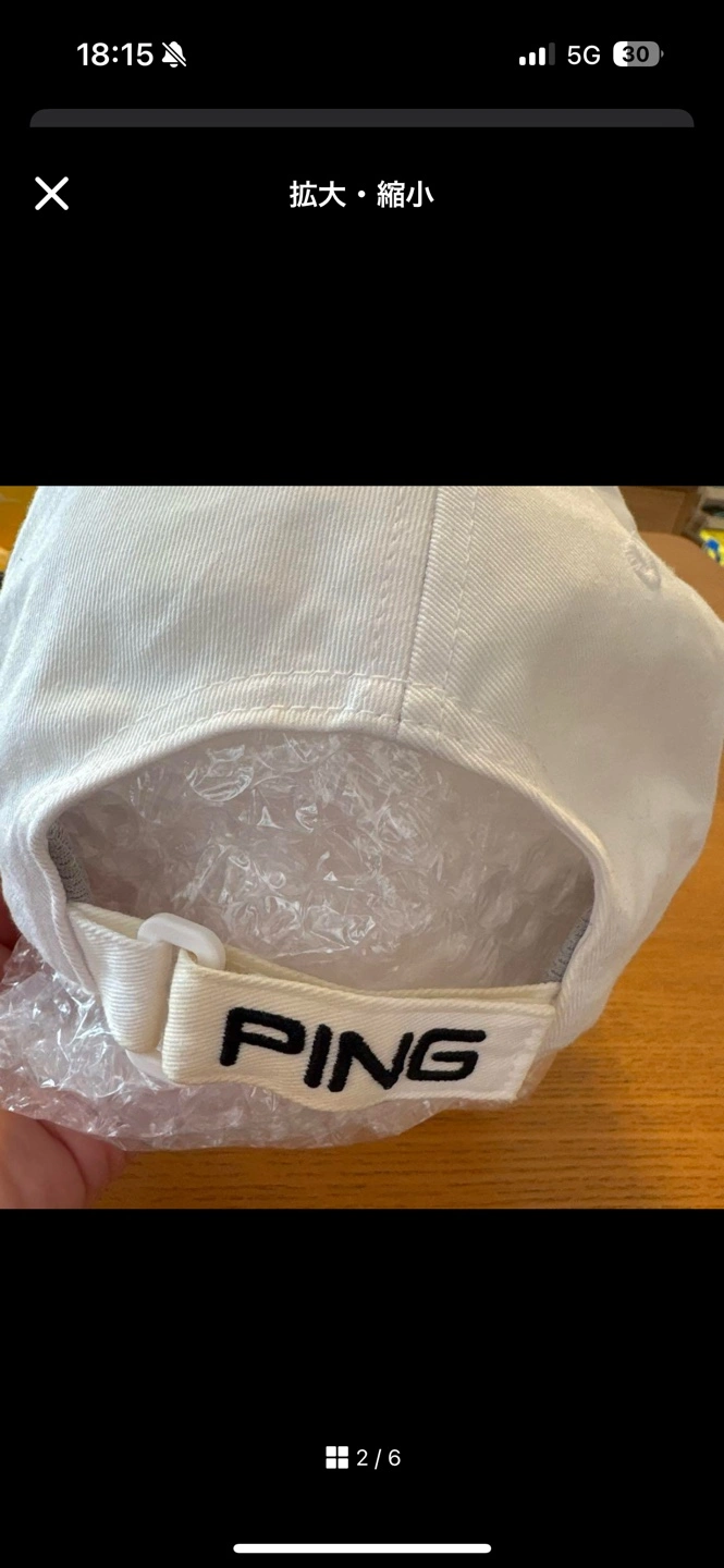 ピン PING ゴルフ キャップ 白の写真2枚目