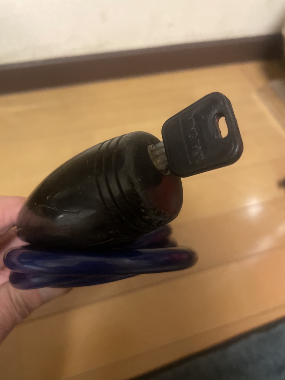 KRÜGER ワイヤーロック 鍵付きの写真2枚目