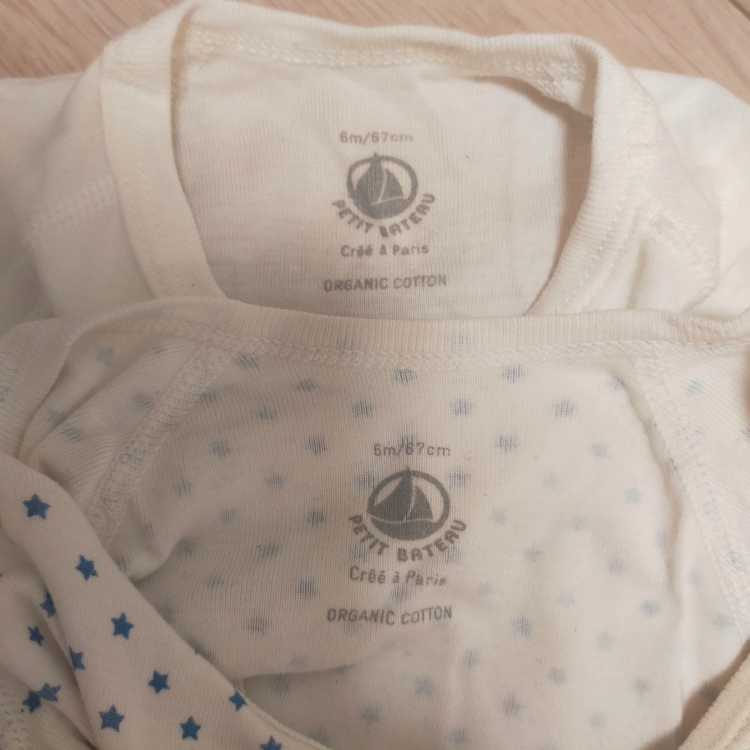 PETIT BATEAU ロンパース肌着 67cm 2枚セットの写真4枚目