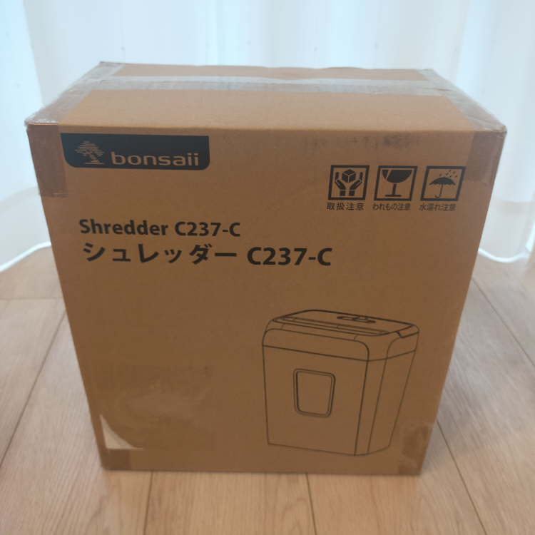 〈新品未使用〉Bonsaii シュレッダー C237-C 黒