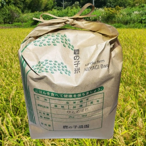 【超特価】農薬不使用のお米、宮城県産ひとめぼれ