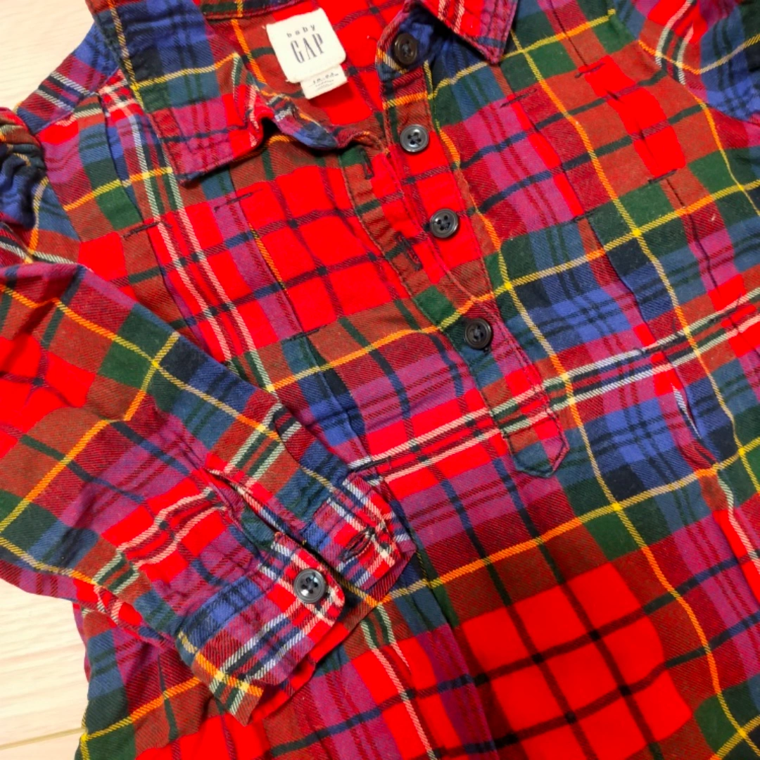 BabyGAP 90&70 姉弟コーデ リンクコーデセット チェック柄の写真4枚目