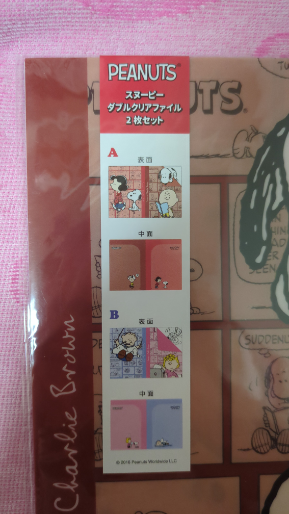 PEANUTS ダブルクリアファイル2枚セットの写真3枚目