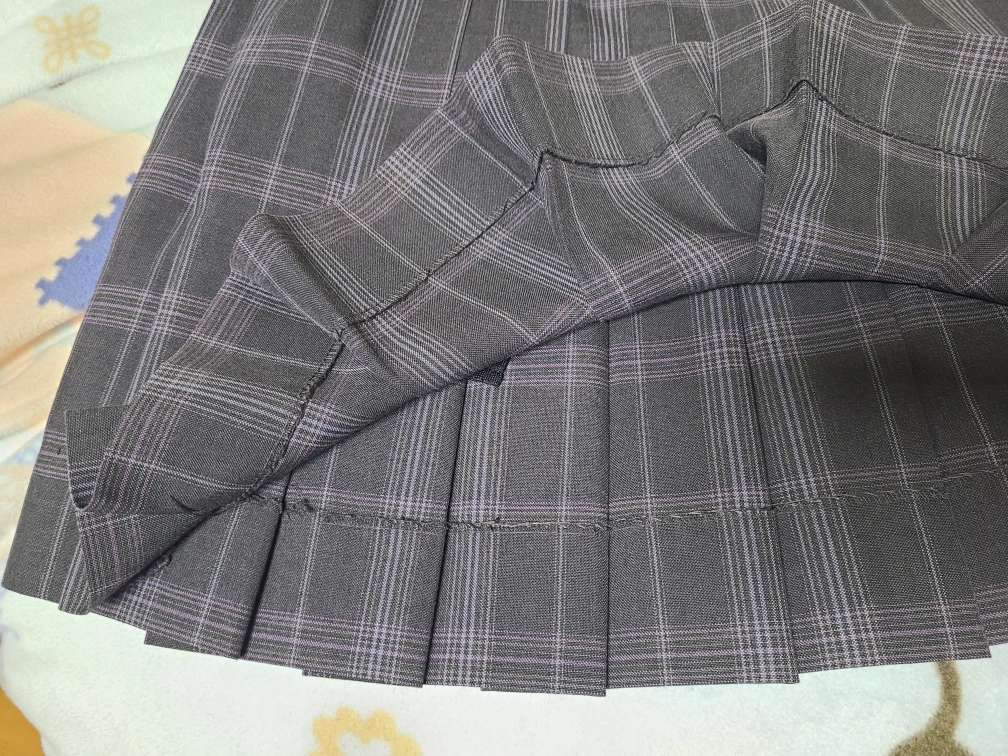 G&GREEN 制服チェック柄プリーツスカートの写真3枚目