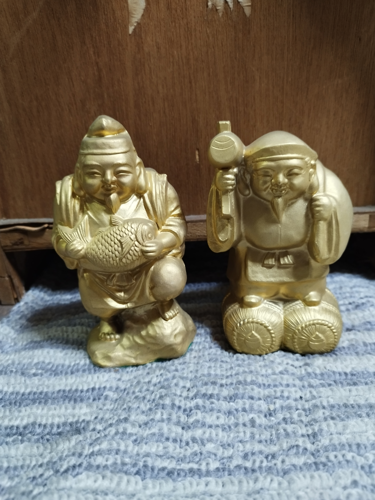 七福神置き物　大黒天とえびすさん