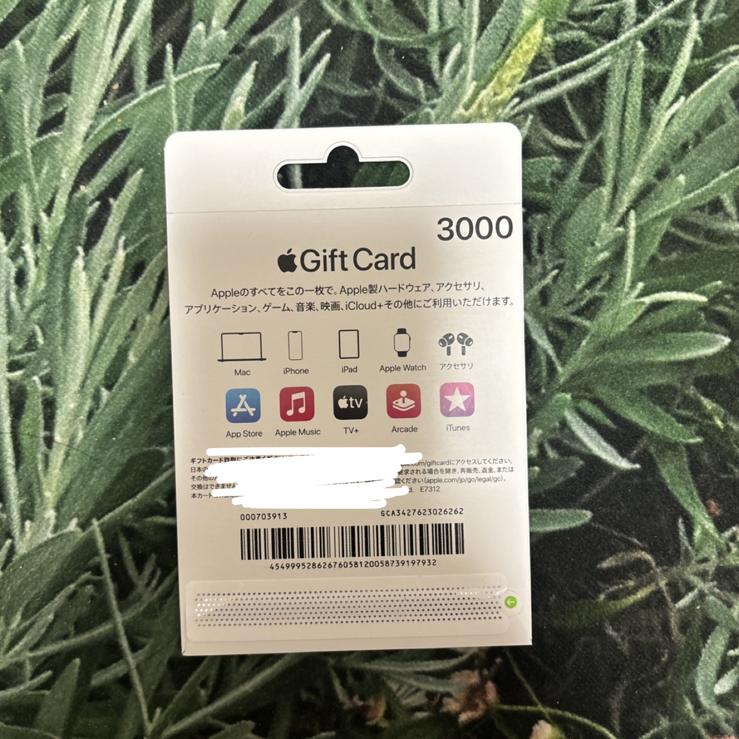 Apple gift card未使用の写真2枚目