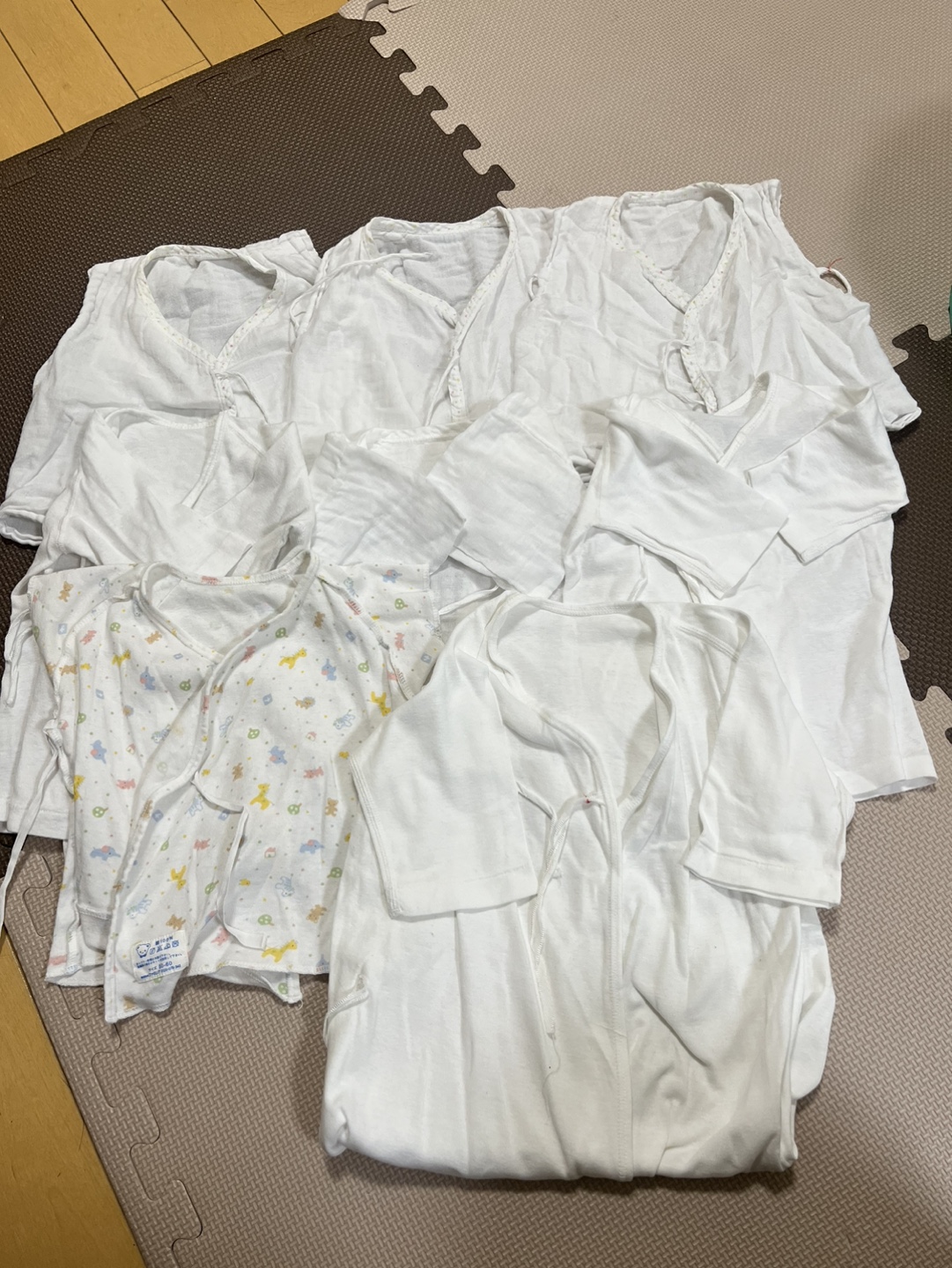 新生児　短肌着&長肌着8枚セット