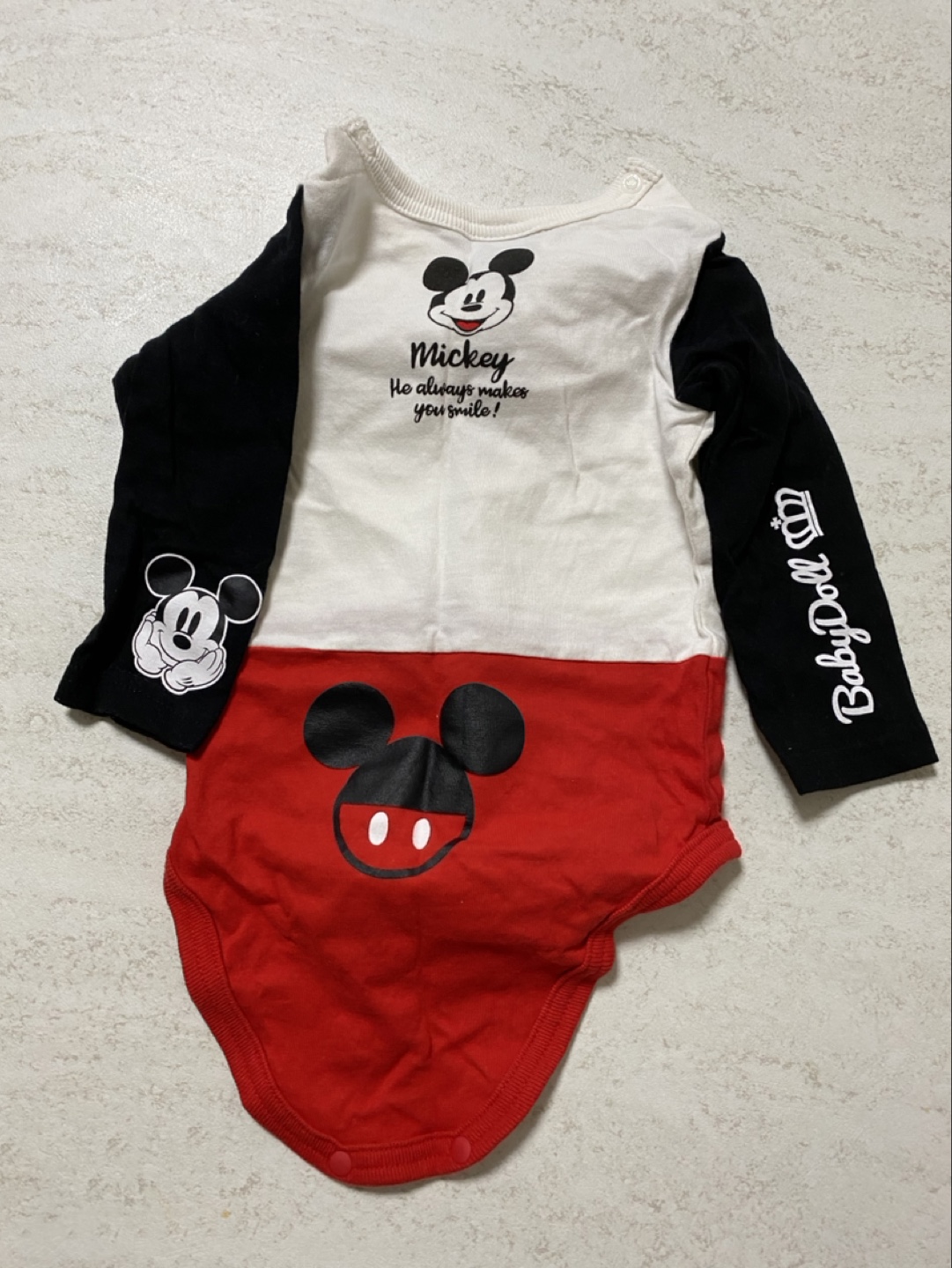 BABYDOLL ミッキーマウス ロンパース 70cmの写真2枚目