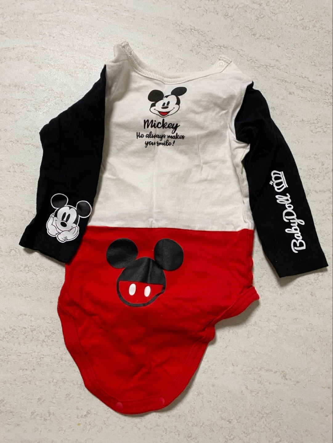 BABYDOLL ミッキーマウス ロンパース 70cmの写真2枚目