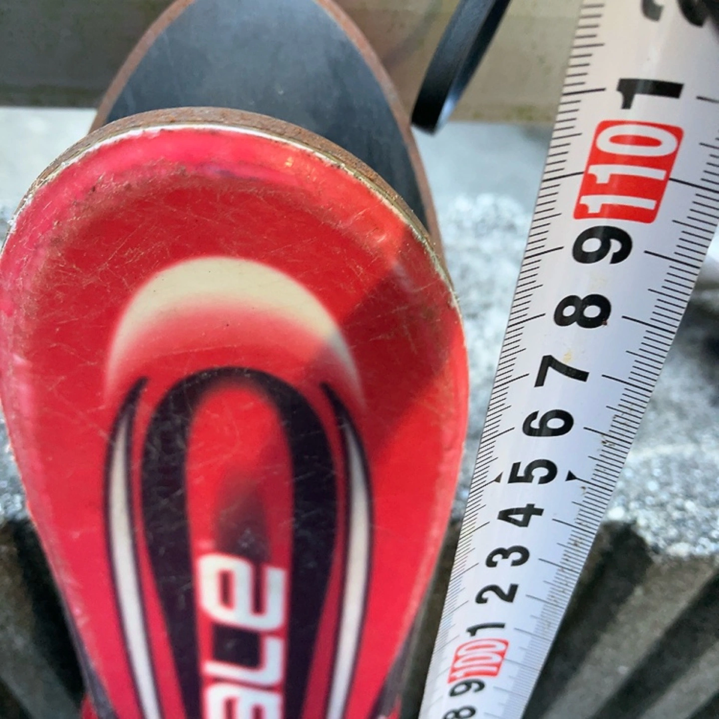 110cm ROSSIGNOLジュニア ショートスキー板 中古の写真4枚目