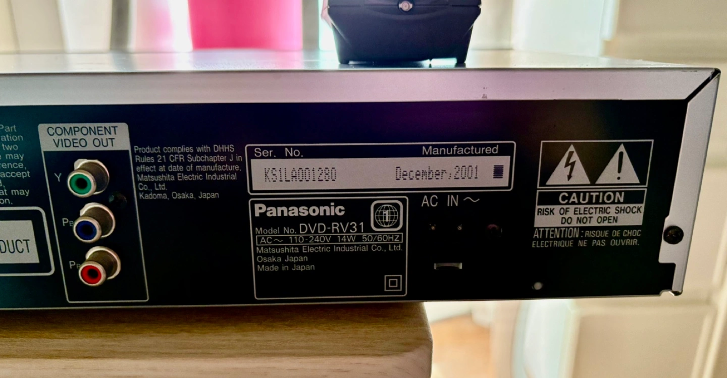 Panasonic DVDレコーダー アメリカ リージョンコード1(北米)の写真3枚目