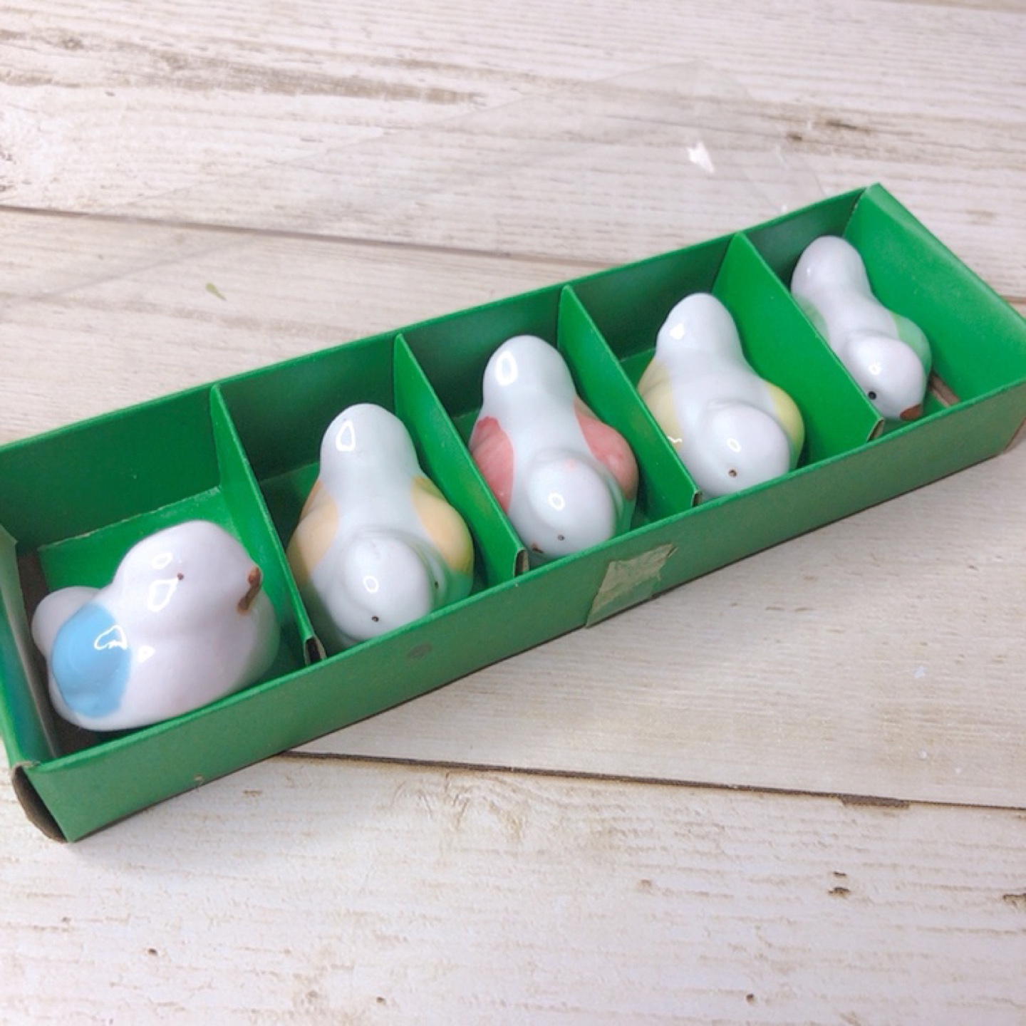 最終値下げ‼️8月末迄削除‼️箸置き 鳥 陶器 5個セットの写真2枚目