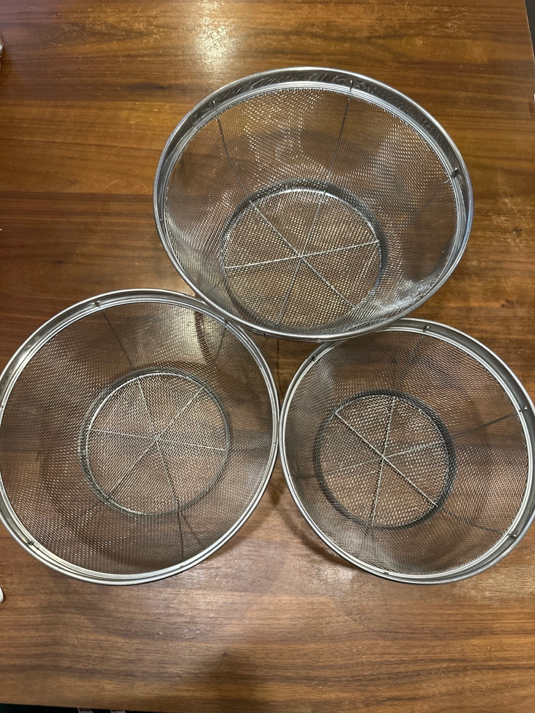 ステンレス製ザル3個セット