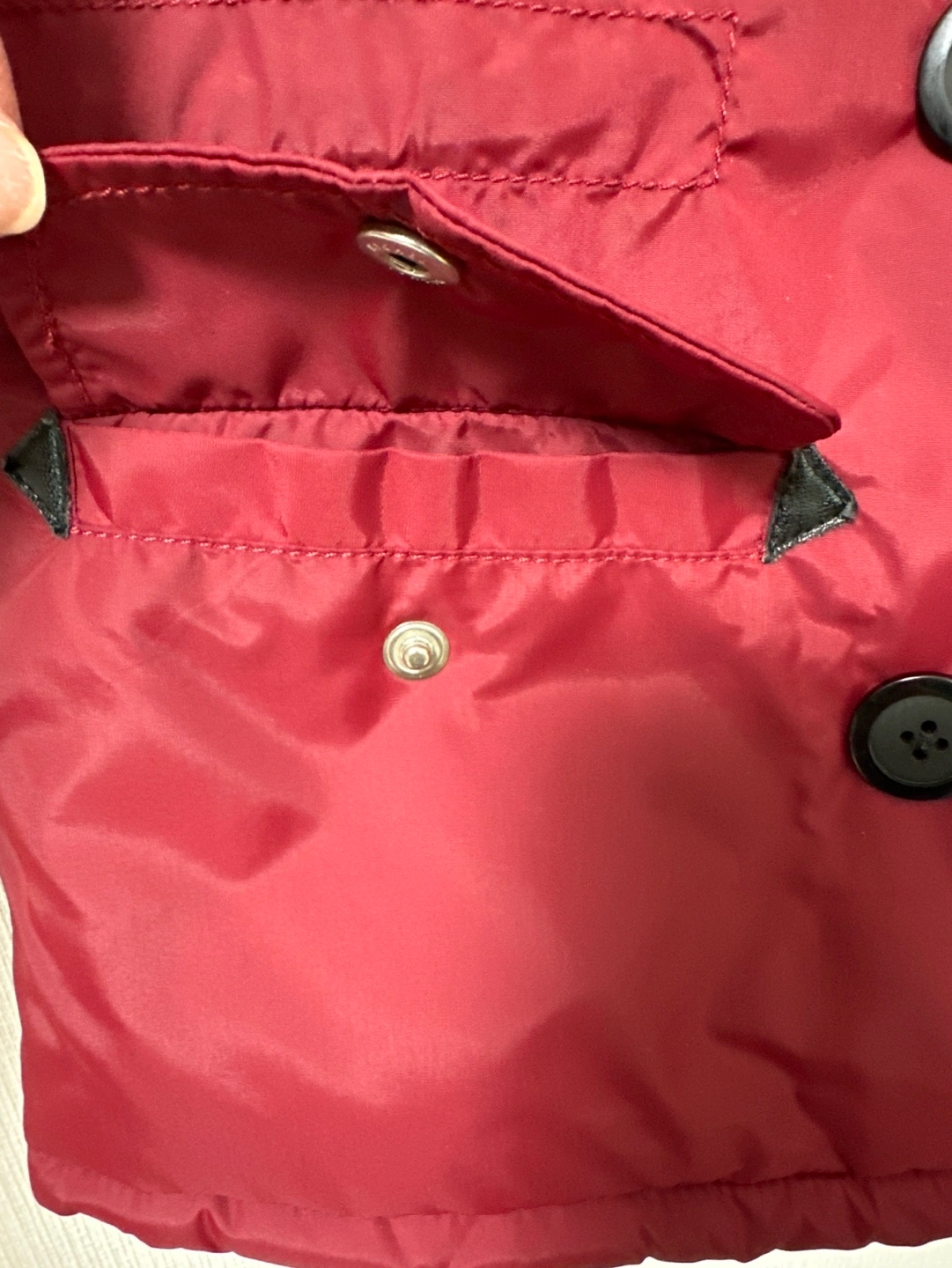 【美品】Wask BeBe 中綿ジャケット ワインレッド 110の写真6枚目