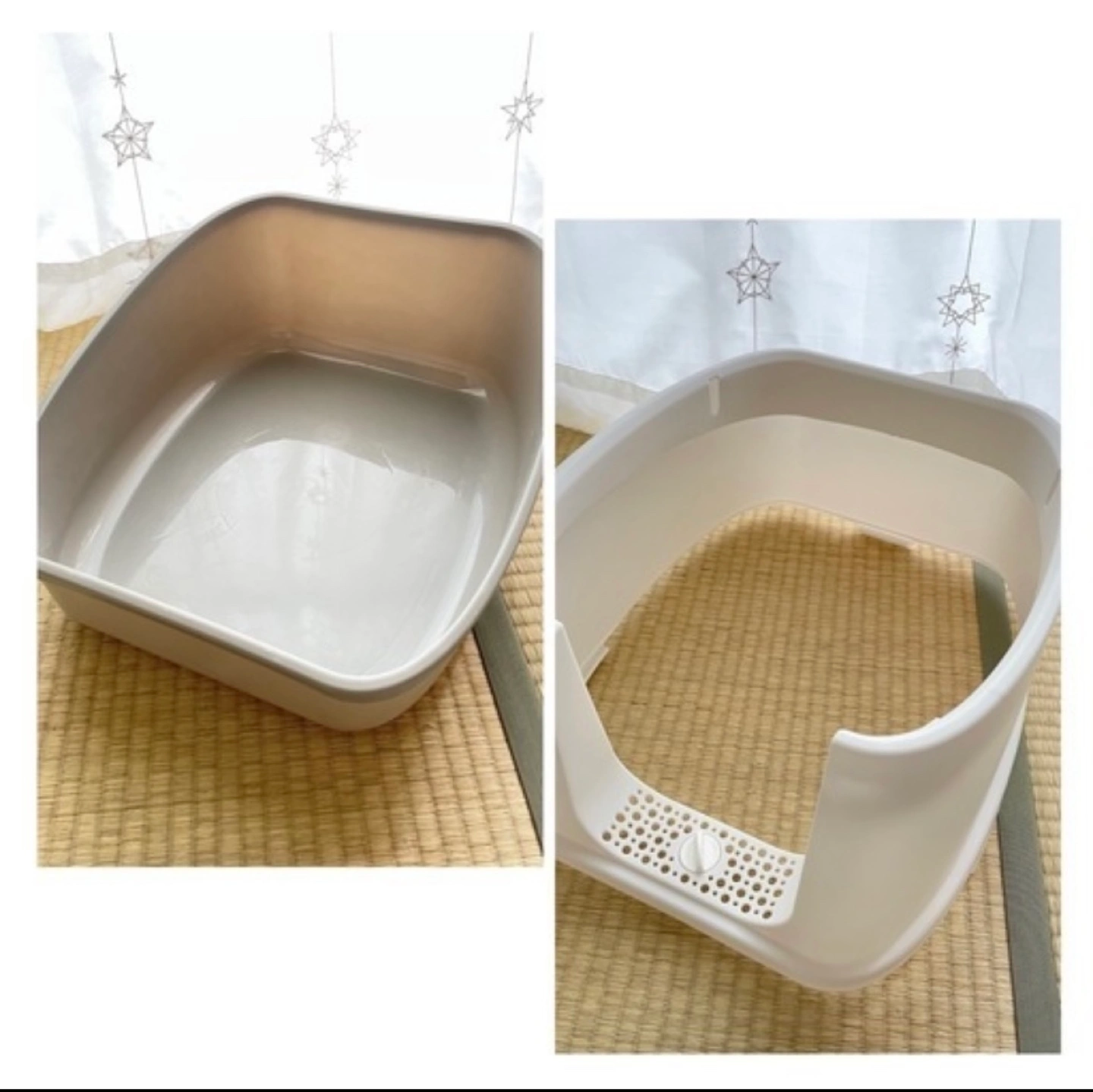 *ネコ 猫 トイレ スコップ付*消臭シート入れられます*フルカバー 砂が飛び散らない*猫用品 2way出入り方法 美品*の写真2枚目