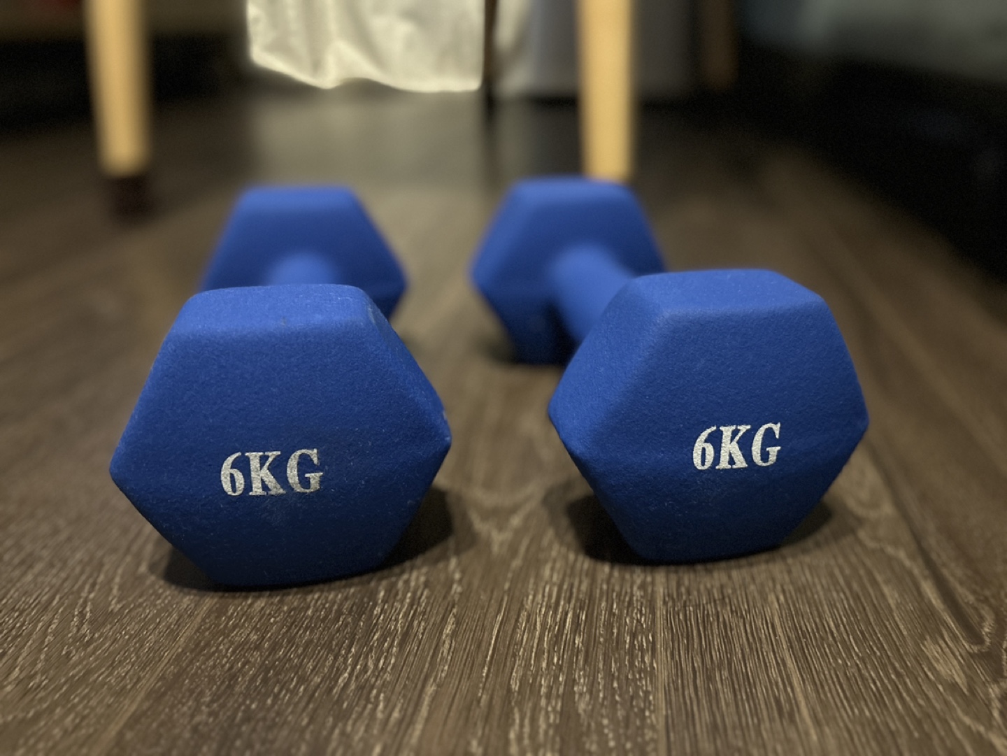 6kg 青色 ダンベル 2個セット