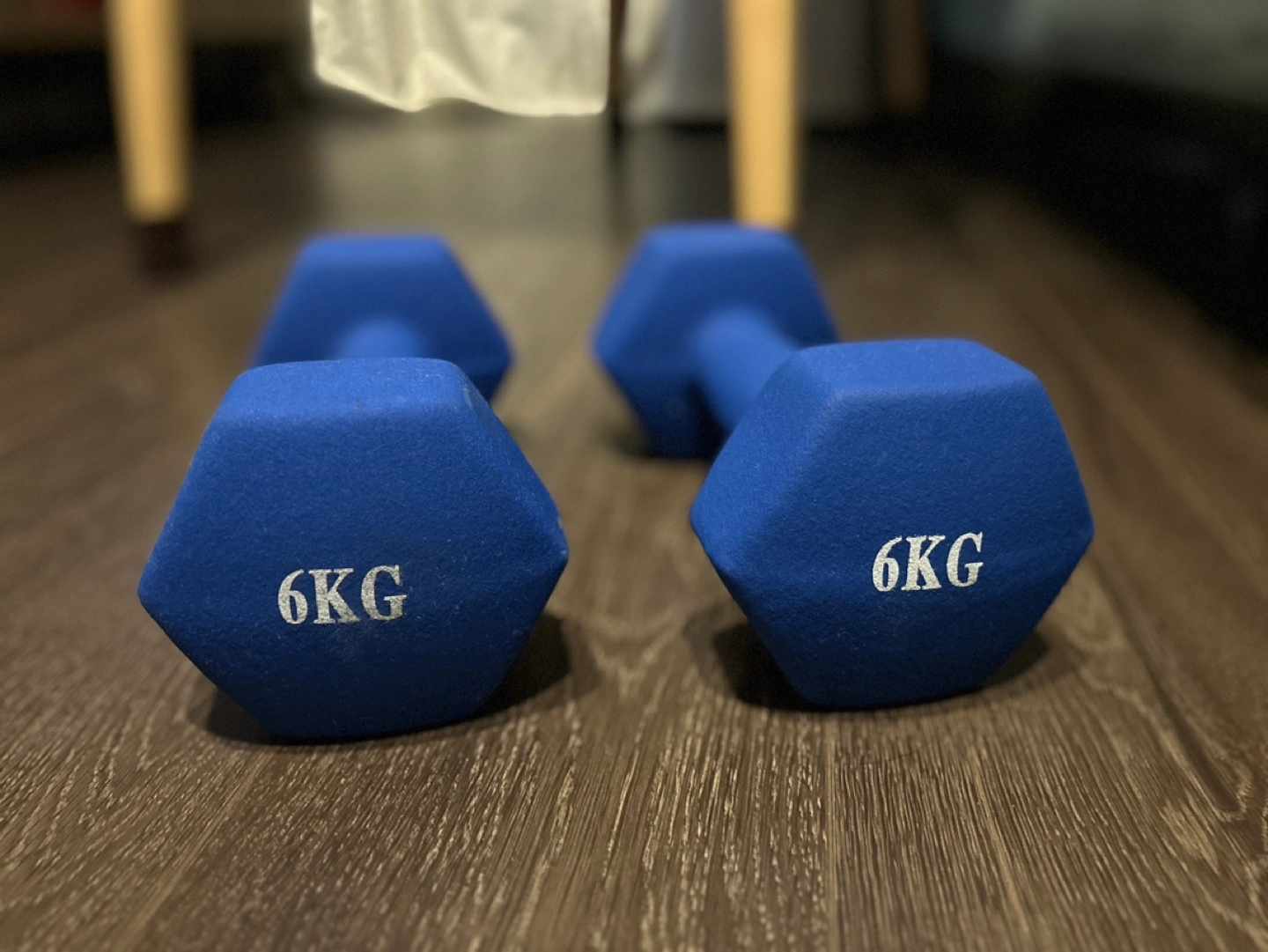 6kg 青色 ダンベル 2個セット