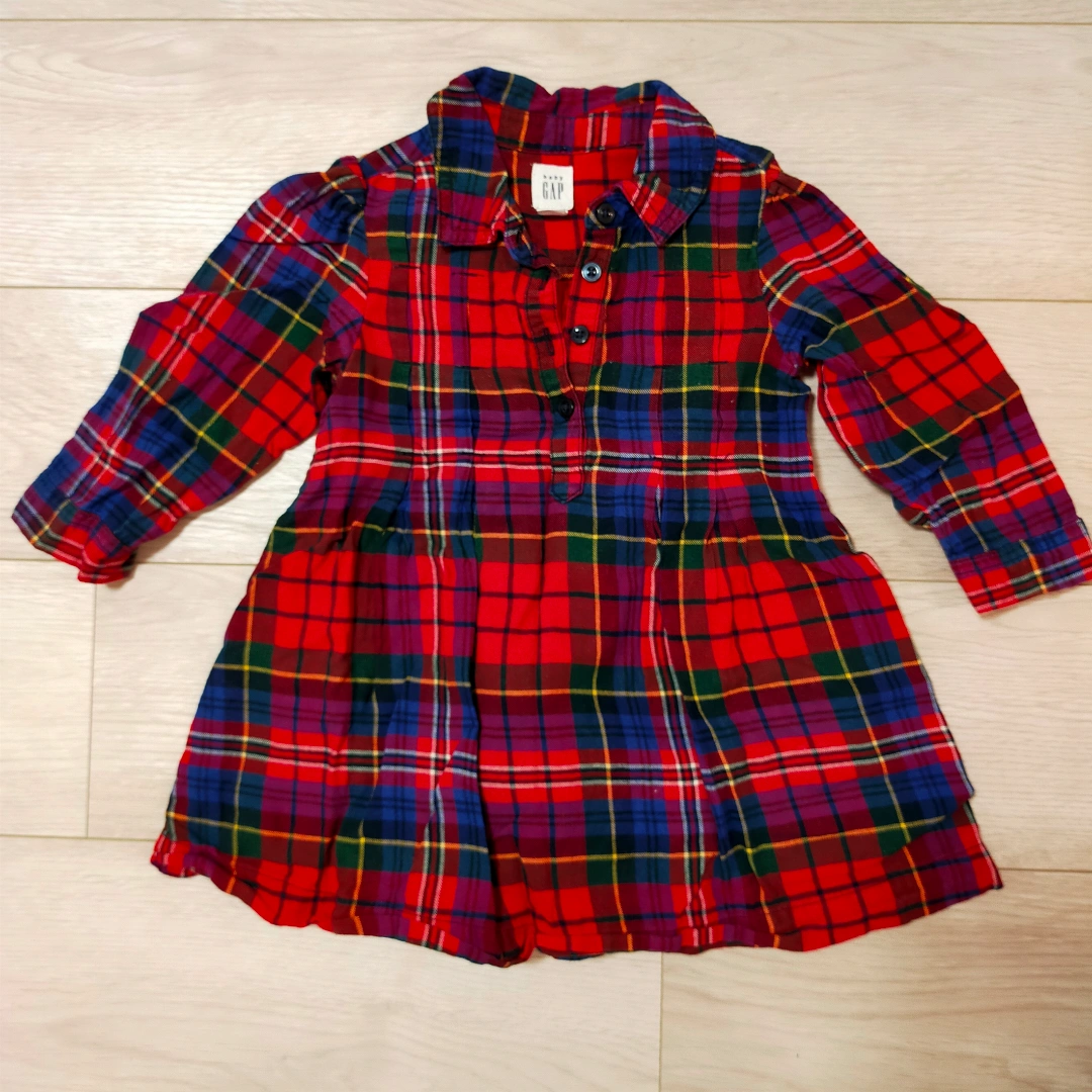 BabyGAP 90&70 姉弟コーデ リンクコーデセット チェック柄の写真2枚目