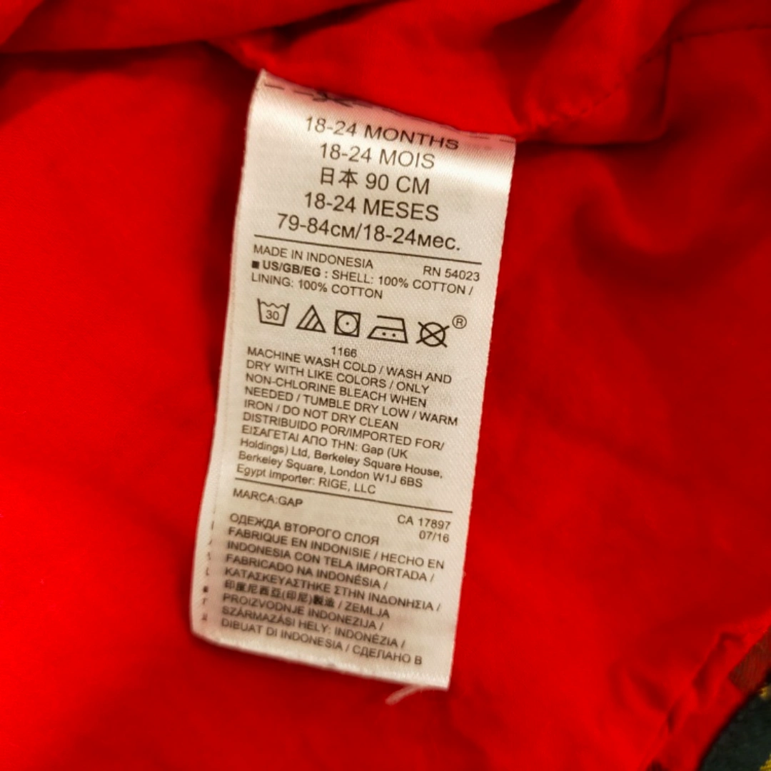 BabyGAP 90&70 姉弟コーデ リンクコーデセット チェック柄の写真3枚目