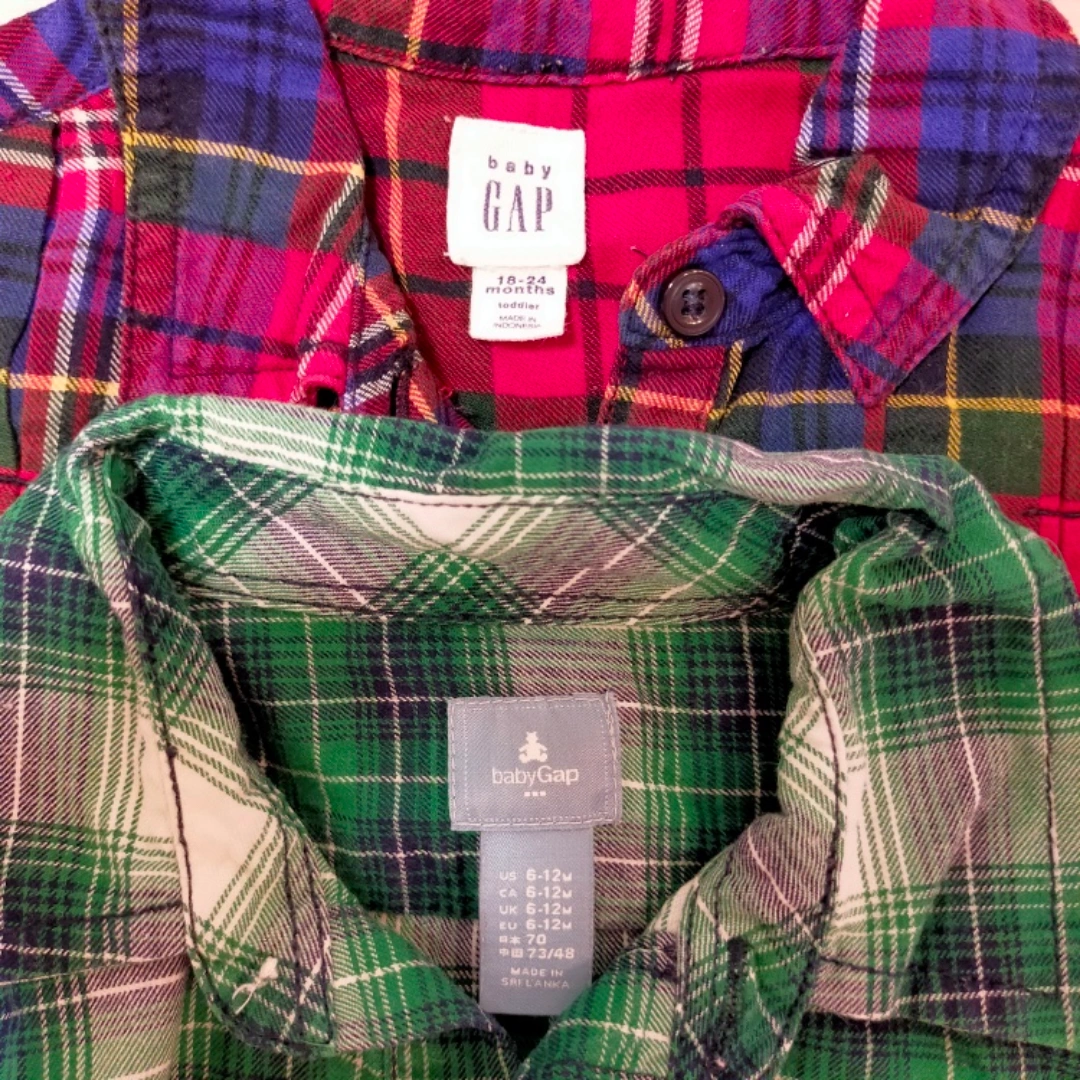 BabyGAP 90&70 姉弟コーデ リンクコーデセット チェック柄の写真10枚目