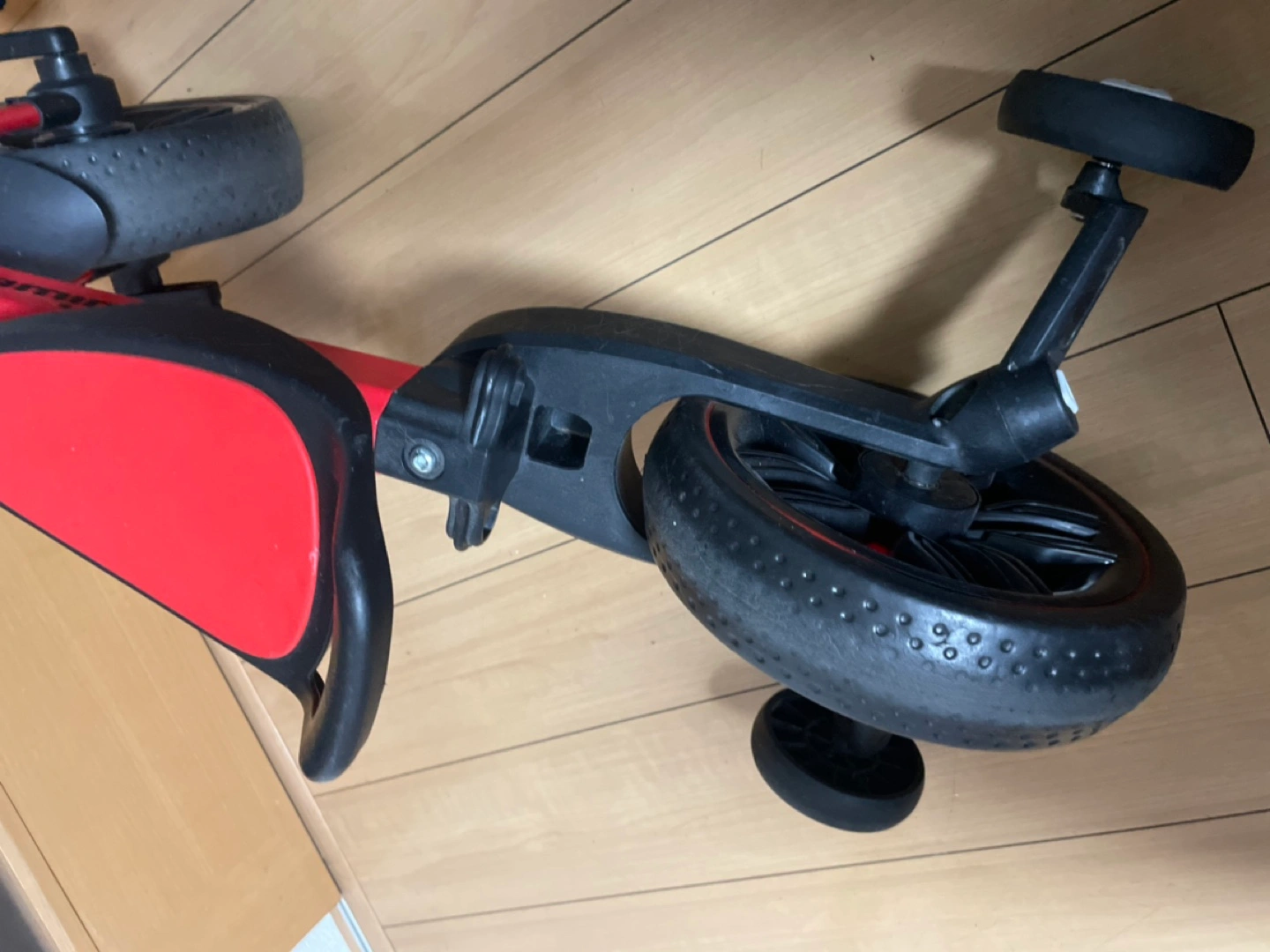 中古 三輪車 2-6歳子供用 5in1キッズバイク バランスバイク 赤の写真6枚目