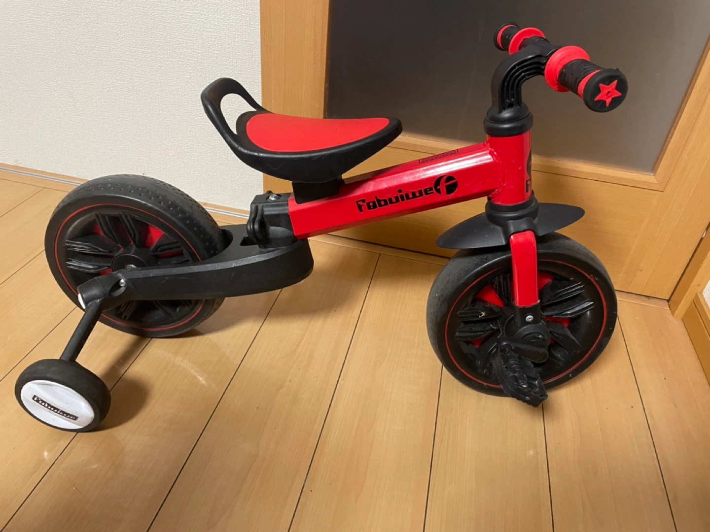 中古 三輪車 2-6歳子供用 5in1キッズバイク バランスバイク 赤の写真3枚目