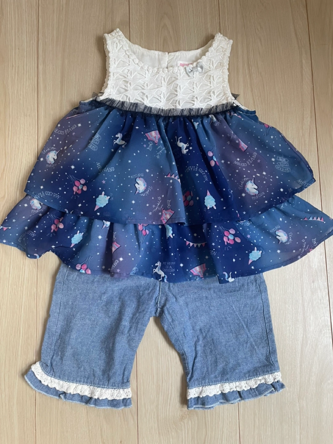 mezzo piano トップス&ハーフパンツ 100サイズ