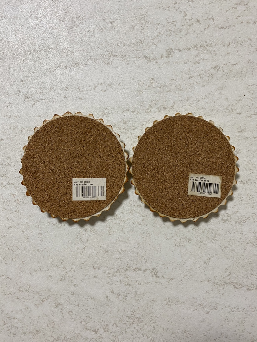 木のコースター2枚セットの写真2枚目