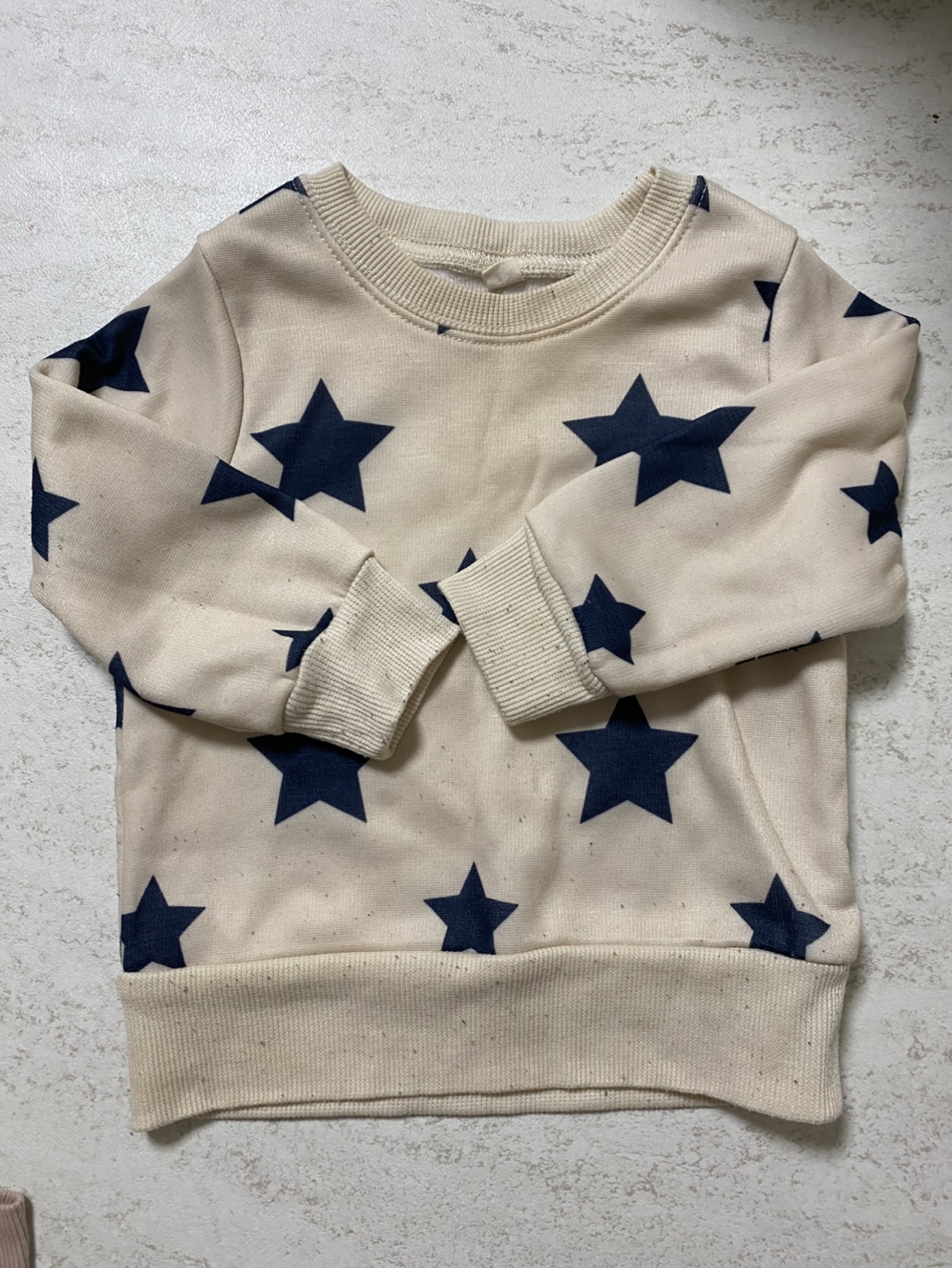 星柄キッズスウェットシャツ 80cm
