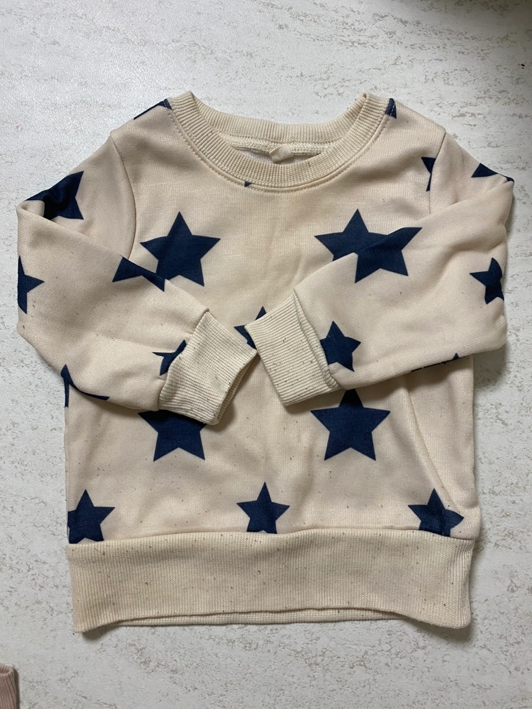 星柄キッズスウェットシャツ 80cm