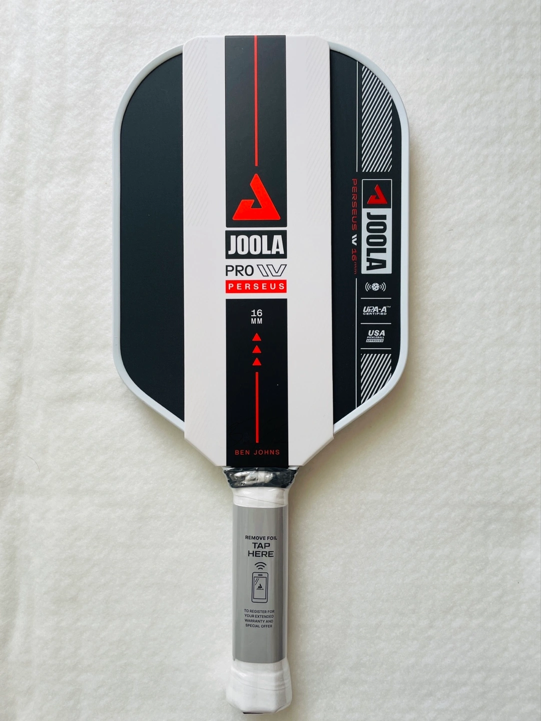 新品 JOOLA Ben Johns Perseus Pro IV 16mm Pickleball Paddle