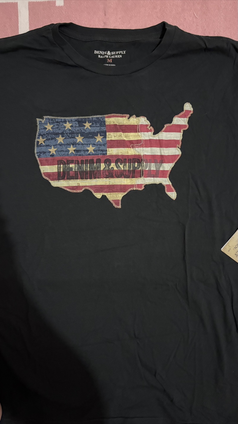 デニムアンドサプライラルフローレン　Tシャツ　アメリカフラッグの写真2枚目