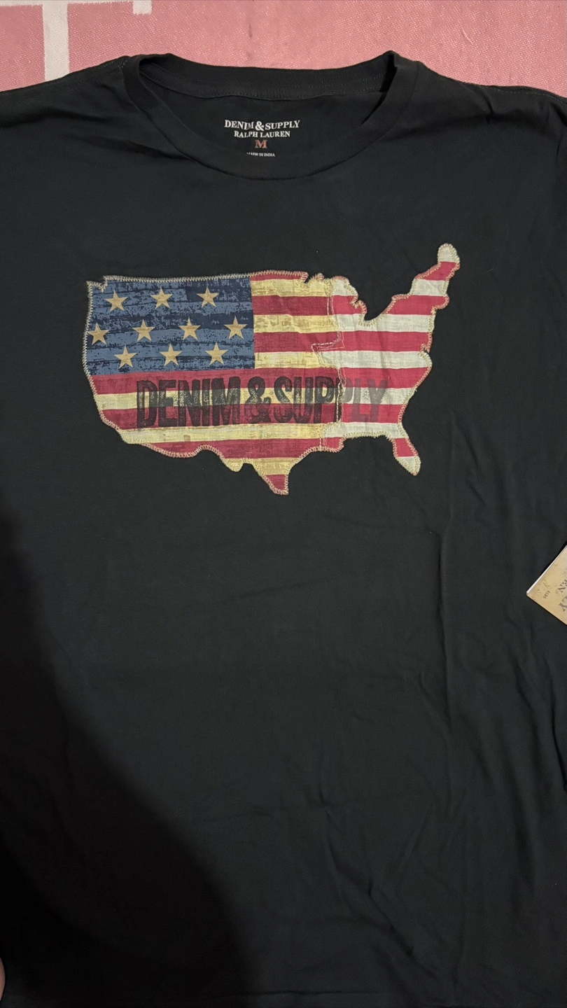 デニムアンドサプライラルフローレン Tシャツ アメリカフラッグの写真2枚目