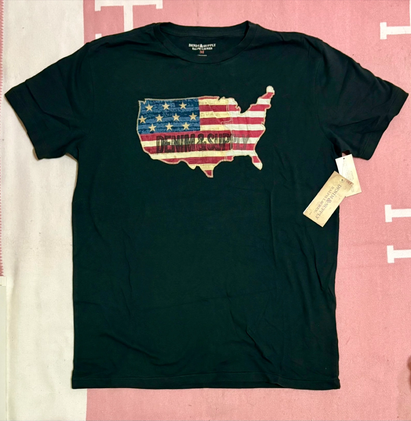 デニムアンドサプライラルフローレン Tシャツ アメリカフラッグ