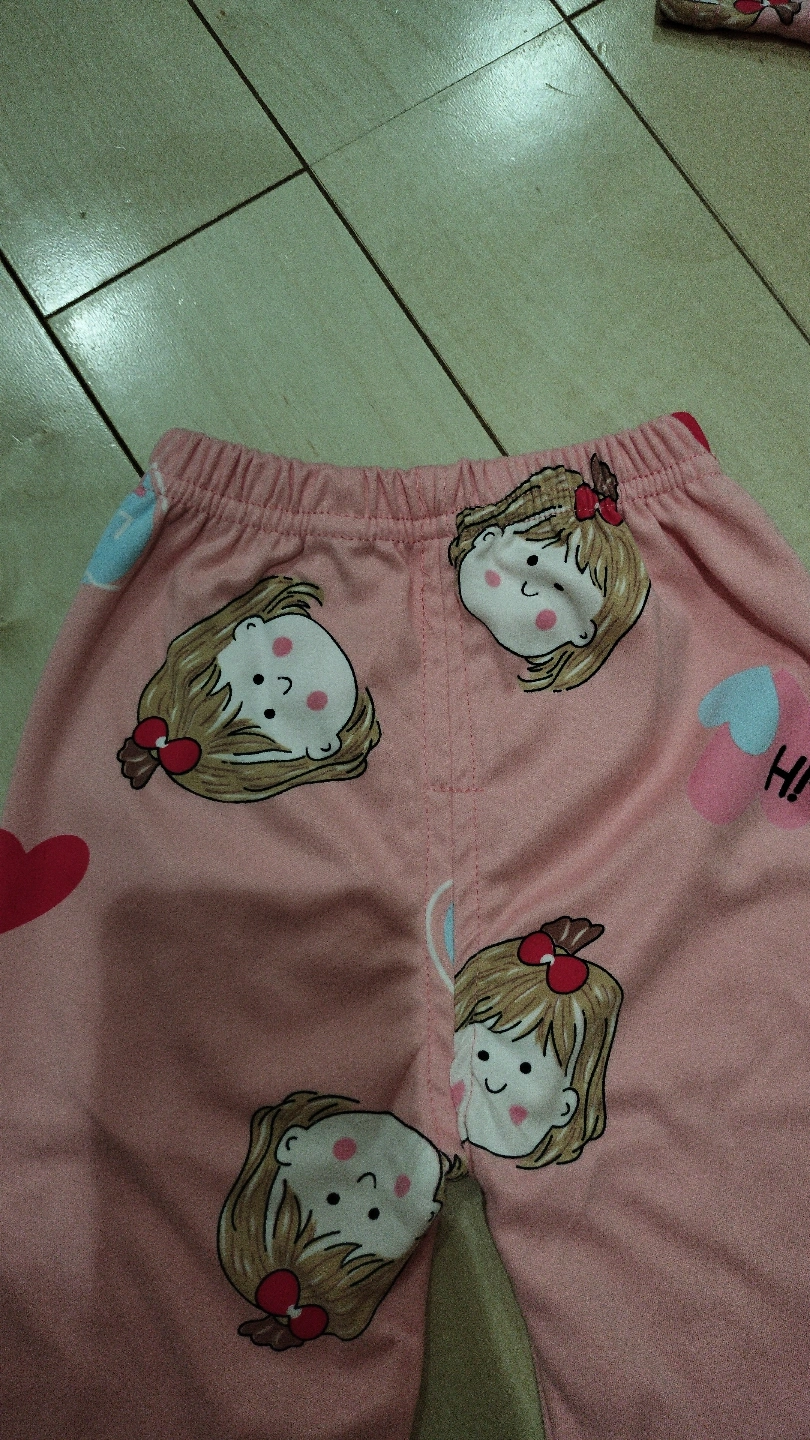 未使用 女児 女の子 オーガニックコットン パジャマ ピンクの写真2枚目