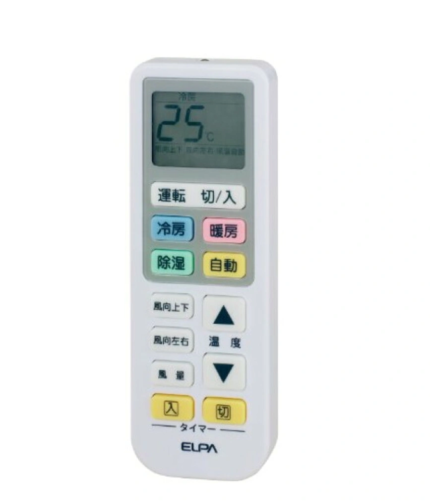 新品未使用!!電池付き★エルパ ELPA エアコンリモコンお値下げ!!! エアコン 汎用 動作距離約7m RC22ACの写真2枚目